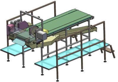Головорезка дисковая двухножевая с автоматической подачей ГД2-400