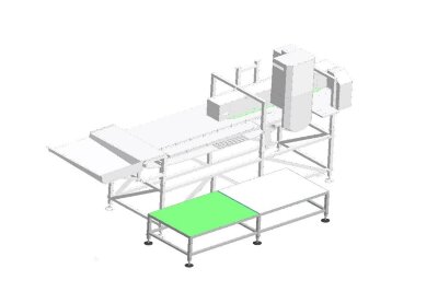 Головоруб одноножевой с автоматической подачей рыбы и подрезчиком пищевода