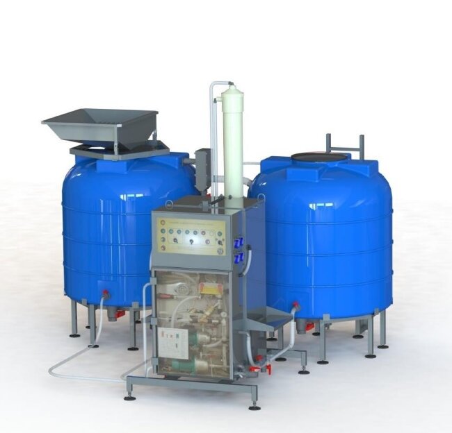 Установка холодного приготовления тузлука УХПТ-1000ОК, УХПТ-2000ОК