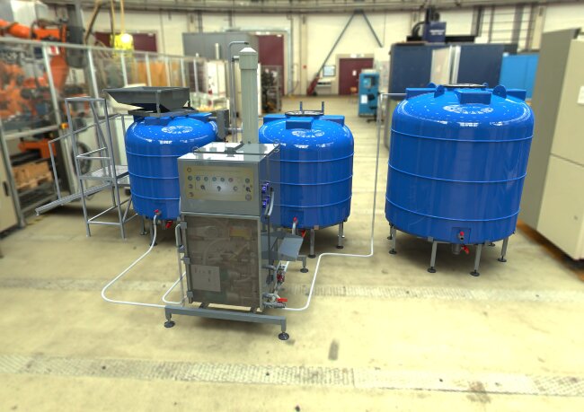 Установка холодного приготовления тузлука УХПТ-1000ОК, УХПТ-2000ОК